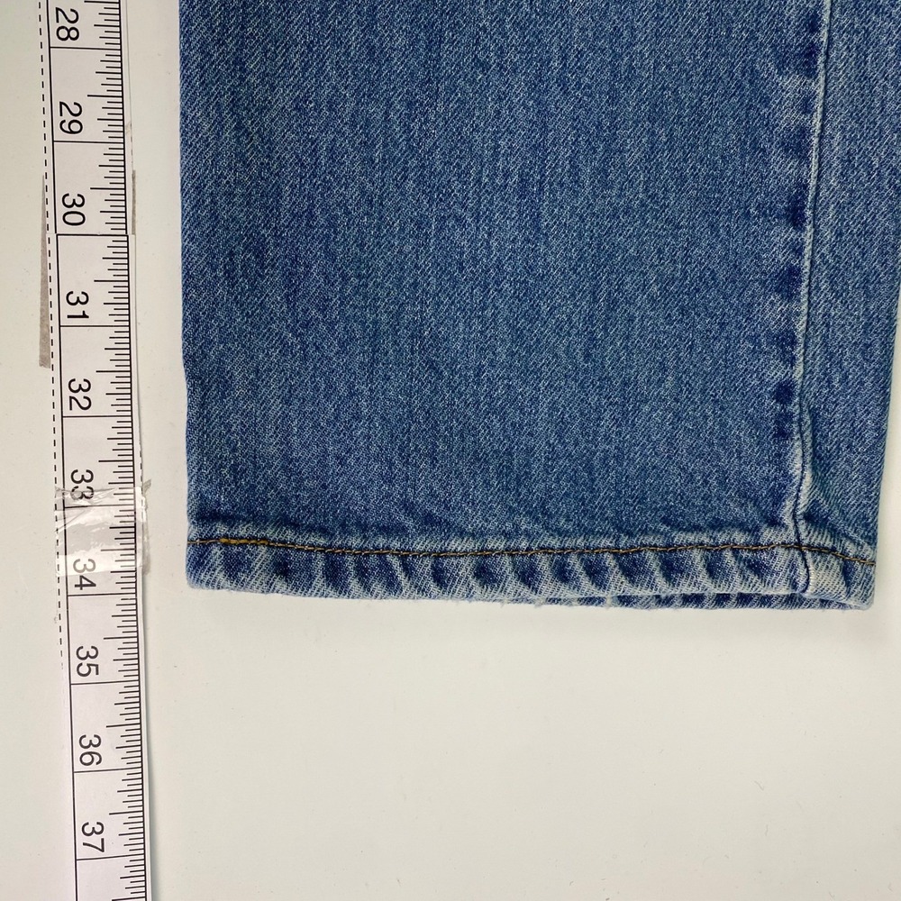 Levi Strauss Co 505 Mens 36x34 Regular Fit Straight Leg Blue Denim Jeans - Picture 8 of 8